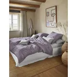 IRISETTE Paris 8000 Mako-Satin Lila 240 x 220 cm + 2 x 80 x 80 cm
