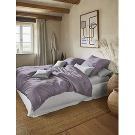 IRISETTE Paris 8000 Mako-Satin Lila 240 x 220 cm + 2 x 80 x 80 cm
