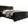 IHG Boxspringbett Tarifa 180x200cm Velour Schwarz / SL 3 / Deren 22