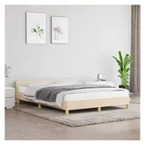 vidaXL Bettgestell 140 x 200 cm Creme