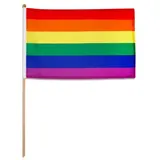 Thalia Handflagge \"Rainbow\",Stoff, DIN A5"