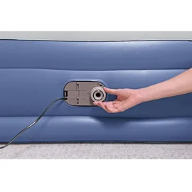 BESTWAY Tritech Queen Reinforced Doppel-luftbett mit integrierter Elektropumpe Double XL/Mid 203 x 152 x 46 cm