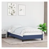 vidaXL Bettgestell 90 x 200 cm Blau