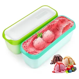 cewrom Eisbehälter grün 1,5 l 2-teiliges Set
