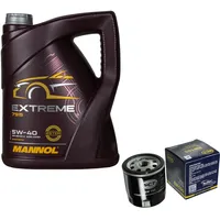 EISENFELS Filter Set Inspektionspaket 5 Liter Motoröl Extreme 5W-40 API SN/CF Ölfilter