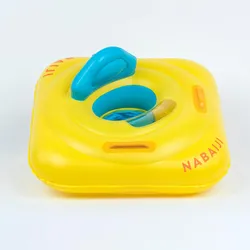 Schwimmring Baby 7–11 kg aufblasbar mit Sitz sonnengelb|traumblau|- NO SIZE