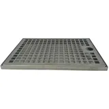 ich-zapfe Tropfblech 34 x 40 x 3 cm Edelstahl