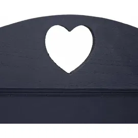 Mendler Werbetafel HWC-E51, Aufsteller Kreidetafel, 66x37x27cm Shabby-Look Vintage ~ dunkelgrau