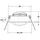 Brumberg LED-Einbaustrahler 230V 38465073 quadratisch Aluminium