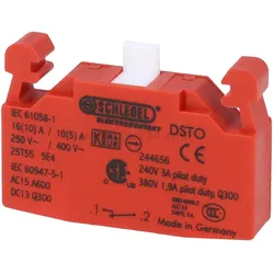 DSTO Georg Schlegel Tastkontaktgeber, 1Ö Kontaktgeber DS Schraublose Federklemmtechnik, Querschnitt 0,75mm2 - 2,5mm2 _ 1 Stück
