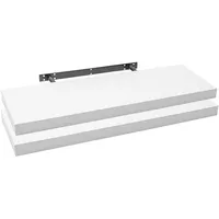 Woltu Bücherregal 90 x 22,9 x 3,8 cm Weiß