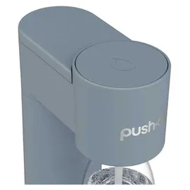 DAFI PushAir Saturator mit CO2-Kartusche + 0,7l Flasche Grau