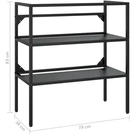 vidaXL Badezimmer Waschtischgestell 79 x 83 x 38 cm Schwarz