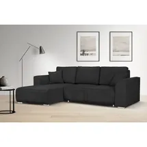 OTTO home Ecksofa OTTO HOME "BEATRICE optionale Schlafsofa mit Bettkasten, B/T/H: 265/170/86 cm", grau (anthrazit), B:265cm H:86cm T:170cm, 100% Polyester, Sofas, Ecksofa, L-Form, wahlweise auch mit Bettfunktion und Bettkasten