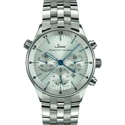 Sinn Frankfurter Finanzplatzuhren 6099 Jubiläum limitierte Edition 25. Jubiläum Frankfurter Finanzplatzuhren" 6099.012" - Galvanisch versilbertes Zifferblatt mit Sonnenschliff,Stahl - 41.5mm