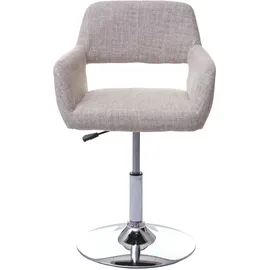 Mendler Esszimmerstuhl HWC-A50 III Stoff creme/grau