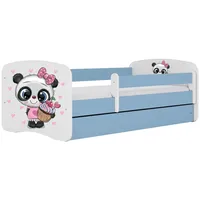 Raumhirsch furniture Kinderbett, Blau, Holzwerkstoff, Holzwerkstoff, 1 Schubladen, 80x160
