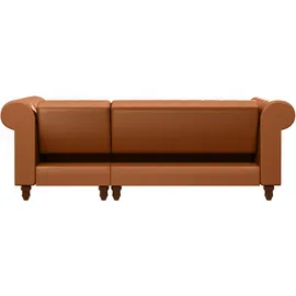 dorel home »Felix, L-Form, 241 cm (Liegefl.108x195 cm), Recamiere tauschbar,«, verstellb. Rückenlehne, Bett-Funktion, Velours, Kunstleder, Vintage