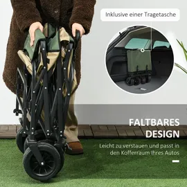 Outsunny Bollerwagen klappbar khaki