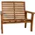 deluke Teakbank 120 x 78 x 111 cm Braun