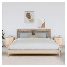 vidaXL Nachttische 2 Stk. 40x34x45 cm Massivholz Kiefer