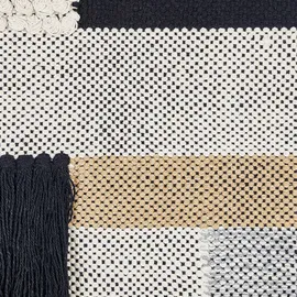 Beliani Wandbehang HANGU Baumwolle 114 cm Beige