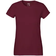 kompatible Ware Neutral Schweres Damen Bio T-Shirt \O80001\" bordeaux XL