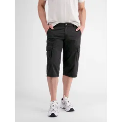 Lange Cargo-Bermuda mit aufgesetzten Taschen - Dark Graphite - 30