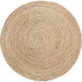 andas Teppich »Mataro«, rund, 4 mm Höhe, Wendeteppich, Flachgewebe, Obermaterial: 100% Jute