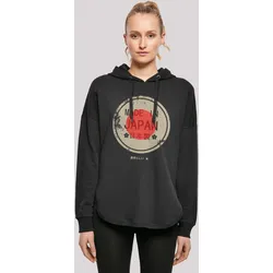 Kapuzenpullover F4NT4STIC "Made in Japan", Damen, Gr. L, schwarz, Obermaterial: 100% Baumwolle, casual, oversize, Langarm, Pullover, Print
