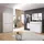 Innostyle Garderobenpaneel Memphis Weiß, Eiche Artisan Holzwerkstoff, 50x170x30 cm Aufhängemöglichkeit, Hutablage, Kleiderstange Garderobe, Garderobenpaneele, Garderobenpaneele
