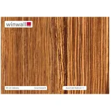 winwall Duschrückwand Duschrückwände ALU-Verbundplatte Dekor: Zebrano, (1-tlg), Wandverkleidung aus Alu braun|rot 19 cm x 27 cm