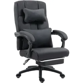 Dowinx Bürostuhl Ergonomisch, Schreibtischstuhl mit Kopfstütze, Lendenwirbelstütze, Chefsessel Bürostuhl mit Fußstütze, Höhenverstellbar, Verstellbare Rückenlehne, Mesh Bürostuhl 150kg, Orange