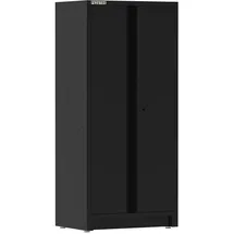 feistos Hochschrank Stahl 61x92x200 cm schwarz abschließbar