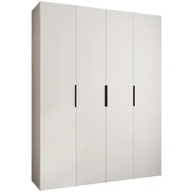 abiks möbel Drehtürenschrank COMO 190 x 245,5 x 40 cm Schwarz/Weiß