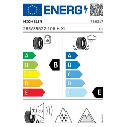 MICHELIN [Michelin] 285/35R22 106H - X-Ice Snow SUV Winterreifen  756317