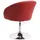 chefgastro Esszimmerstuhl Kunstleder Rot 6er Set
