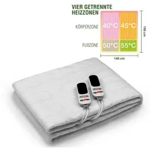 Grafner Wärmeunterbett 190 x 140 cm Weiß