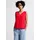 STREET ONE Jersey-Top mit Häkeldetails - Rot
