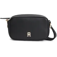 Tommy Hilfiger Logotape Camera Bag Schultertasche Kunstleder Black