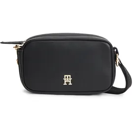 Tommy Hilfiger Logotape Camera Bag Schultertasche Kunstleder Black