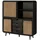 MASSIVMOEBEL24.DE Highboard Mango 150x40x160 dunkelgrau lackiert VALENCIA #211