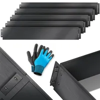Kesser KESSER® Beetumrandung 20m/18cm Metall schwarz