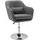 Homcom Arbeitshocker Drehstuhl höhenverstellbar, Stahl, Dunkelgrau, Kunststoff, 60x91x60 cm, Arbeitszimmer, Bürostühle, Drehstühle