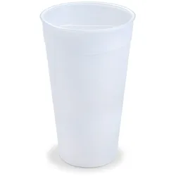 10x Mehrwegbecher transparent milchig transluzent Eichstrich 500ml Ø 90mm