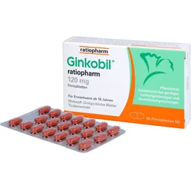 Ratiopharm Ginkobil ratiopharm 120 mg Filmtabletten 60 St.