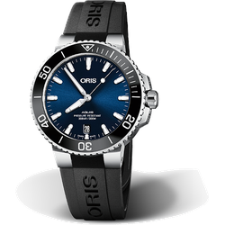 Oris Diving Aquis Date 39,5mm 01 733 7732 4135-07 4 21 64FC Sonderangebot - blau,schwarz - 39.5mm