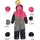 KILLTEC first instinct by killtec Kinder Skioverall/Schneeanzug mit Kapuze FISW 27 MNS ONPC, fuchsia, 86/92,