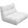 KAWOLA Drehsessel VIVIEN Cord 80 x 90 x 90 cm Weiß drehbar