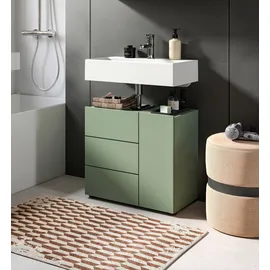 xonox.home Waschbeckenunterschrank Vira 60 x 57 cm Grün